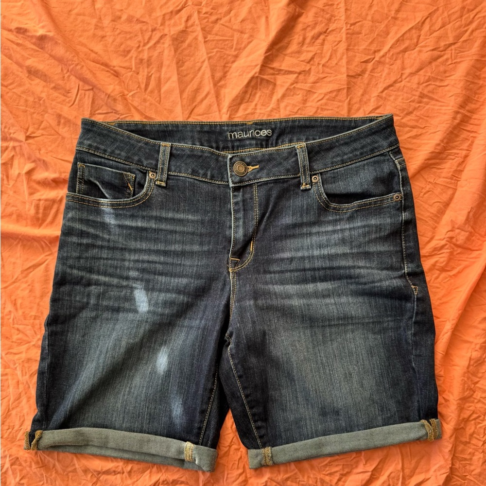 Maurices Dark Wash Jean Shorts